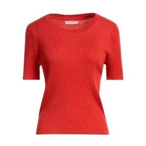 Majestic Filatures Short Sleev Cashmere Crew Neck Sweater